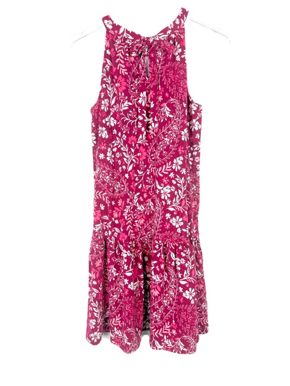 NWT LOFT Petites Paisley Flounce Mini Halter Dress Size XSP XS Petite NEW - Picture 9 of 13
